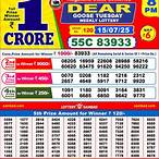 dear lottery result yesterday 8pm